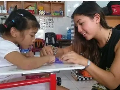 Vrijwilligers in vietnam