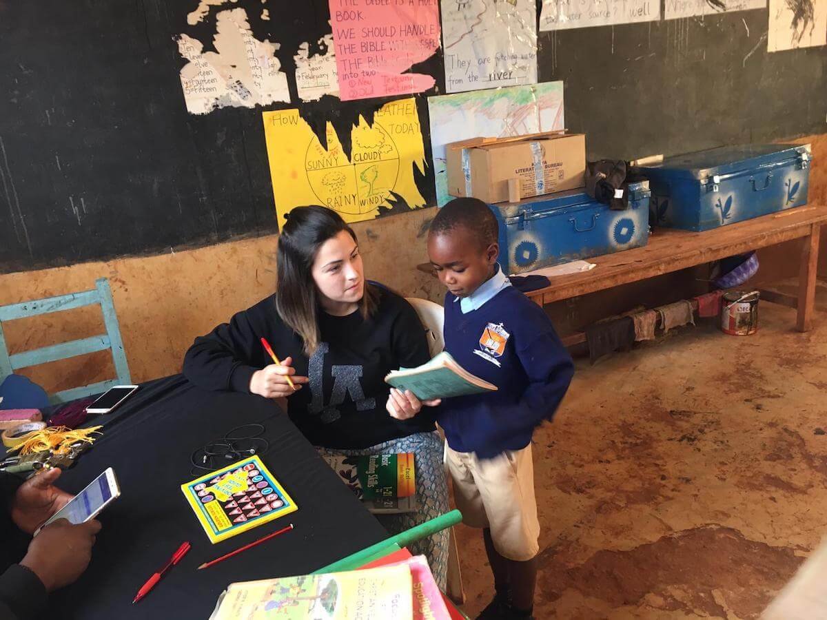 kenya-_Participant checking student work